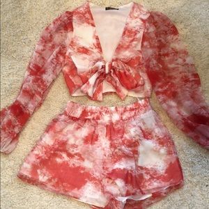two piece tie dye set